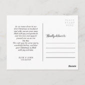 Merry & Verheiratet Wedding Foto Collage Postkarte (Rückseite)