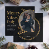 Merry Vibes fängt nur ein Verheiratetes Paar Foto Einladung
