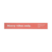 Merry Vibes Nur Retro Rote Rücksendeadresse (Person)