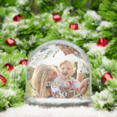 Merry Vibes Only Custom Christmas Foto Schneekugeln (Weihnachten)