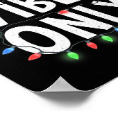 Merry Vibes Only Fun Holiday Lights Christmas Desi Poster (Ecke)