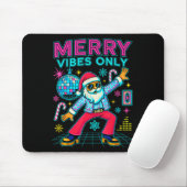 Merry Vibes Only Santa Christmas Disco Retro 70s 8 Mousepad (Mit Mouse)