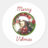 Merry Vikmas Sticker (Vorderseite)