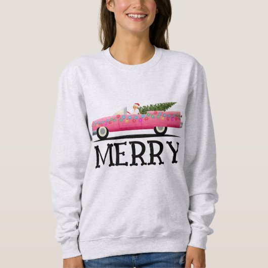 MERRY VINTAG CADDY LADIES CHRISTMAS SWEATSHIRT (Vorderseite)