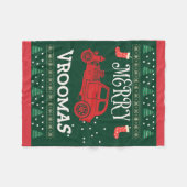 MERRY VROOMAS - CHRISTMAS UGLY SWEATER FLEECEDECKE (Vorderseite (Horizontal))