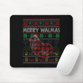 Merry Walmas Ugly Christmas Sweater Walrus Sea Ani Mousepad (Mit Mouse)
