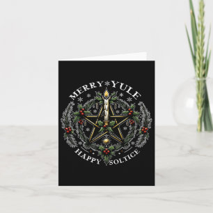 Merry Weihnachten & amp; glücklicher Solstice Karte