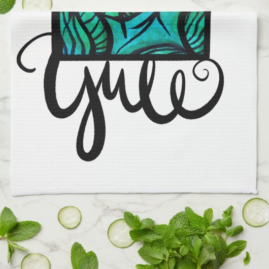 Merry Weihnachten Geschirrtuch (Gefaltet)