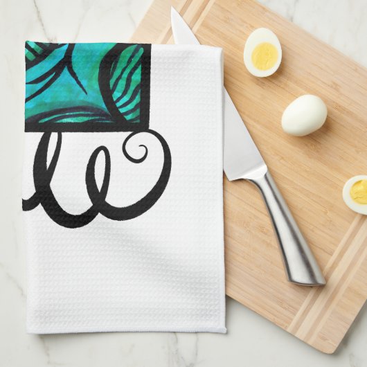 Merry Weihnachten Geschirrtuch (Viertel Falte)