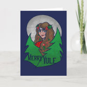 Merry Weihnachten Goddess Art Pagan und Wiccan Wei Karte (Vorderseite)