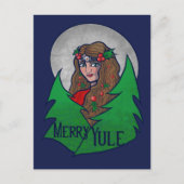 Merry Weihnachten Goddess Art Pagan und Wiccan Wei Postkarte (Vorderseite)