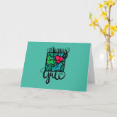 Merry Weihnachten Karte (Gelbe Blume)