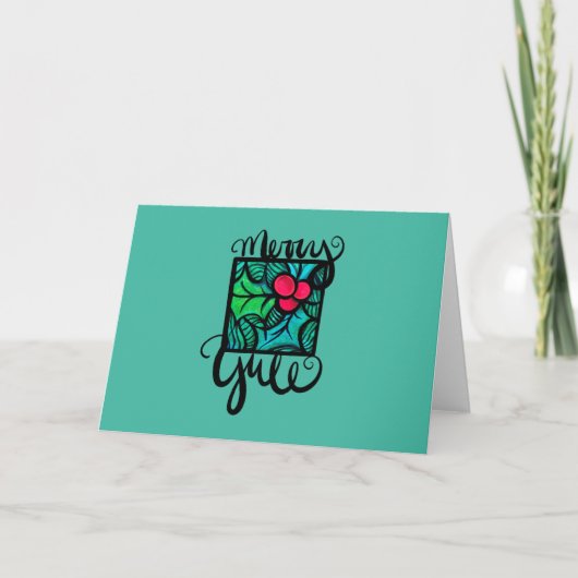 Merry Weihnachten Karte (Vorderseite)