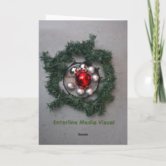 Merry-Weihnachten-Karte Feiertagskarte (Rückseite)