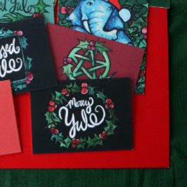 Merry Weihnachten Pagan Holidays Wiccan Seligen We Karte