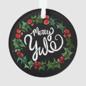 Merry Weihnachten Pagan Holidays Wiccan Seligen We Ornament (Rückseite)