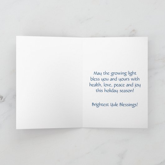 Merry Weihnachten Winter Stag Ferienkarte (Innenseite)