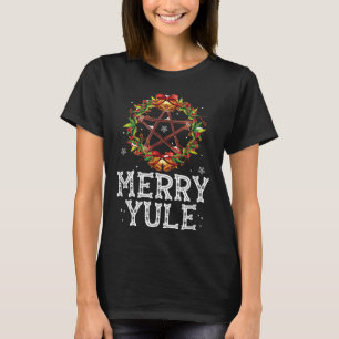 Merry Weihnachten - Wintersolstice - Holly Pentagr T-Shirt