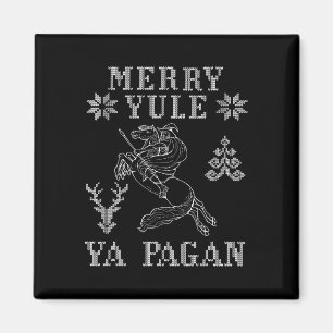 Merry Weihnachten Ya Pagan Odin auf der Insel Slei Magnet