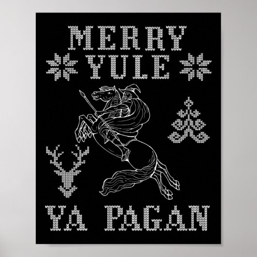 Merry Weihnachten Ya Pagan Odin auf der Insel Slei Poster (Vorne)