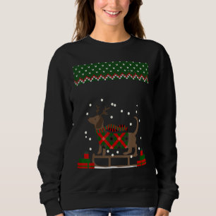 Merry Weiner Christmas Funny Dackel Dog Christm Sweatshirt