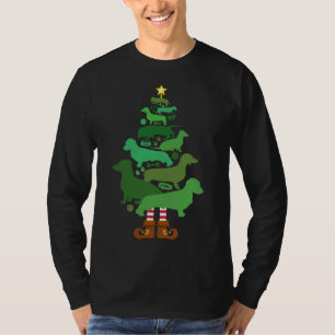 Merry Weiner Christmas Tree Dackel Dog Lover T-Shirt
