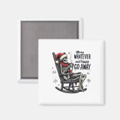 Merry Whatever And Happy Go Away Christmas Funny Q Magnet (Vorderseite/Rückseite)