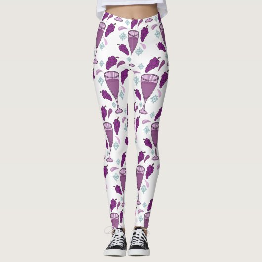 Merry Wine Drink Holiday Thunder_Cove Leggings (Vorderseite)