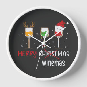 Merry Winemas Uhr