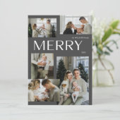 Merry Winter 5 Foto Schwarzes Wasser Weihnachten (Stehend Vorderseite)