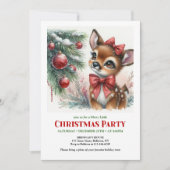 Merry winter scene Christmas kids invitation digit Einladung (Vorderseite)
