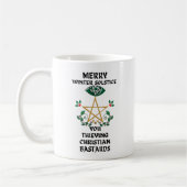 Merry Winter Solstice Sie Diebe Christlich Kaffeetasse (Links)