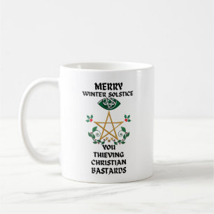 Merry Winter Solstice Sie Diebe Christlich Kaffeetasse