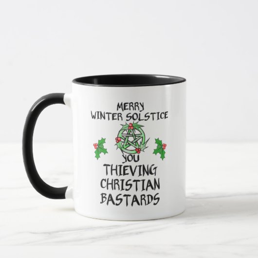 Merry Winter Solstice Tasse (Links)