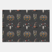 Merry Witchmas Wrapping Paper Geschenkpapier Set (Vorderseite)