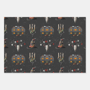 Merry Witchmas Wrapping Paper Geschenkpapier Set