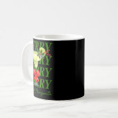 Merry With A Margarita Christmas Drinking Margarit Kaffeetasse (Vorderseite Links)