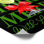 Merry With A Margarita Christmas Drinking Margarit Poster (Ecke)