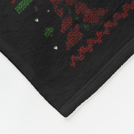 Merry Wolfmas Merry Christmas Wolf Ugly Sweater Fu Fleecedecke (Ecke)