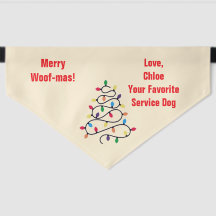 Merry Woof-mas Service Hund Festivals Flair