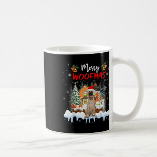 Merry Woofmas Belgischer Schäferhund Weihnachtsbau Kaffeetasse