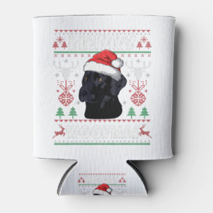 Merry Woofmas Black Lab Weihnachten Hund Lover Xma Dosenkühler