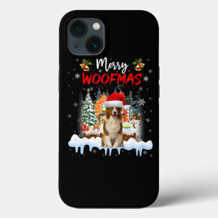 Merry Woofmas Border Collie Weihnachtsbaum Dog Lov Case-Mate iPhone Hülle