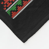 Merry Woofmas Christmas Dog Paws Leopard Ugly Swea Fleecedecke (Ecke)