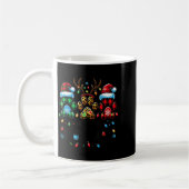 Merry Woofmas Christmas Dog Paws Lights Buffalo Pl Kaffeetasse (Links)