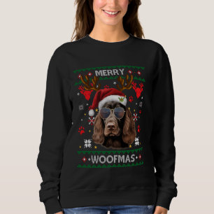 Merry Woofmas Cocker Spaniel WeihnachtsWeihnachtsf Sweatshirt