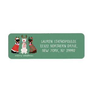 Merry Woofmas Dobermann Weihnachtshunde