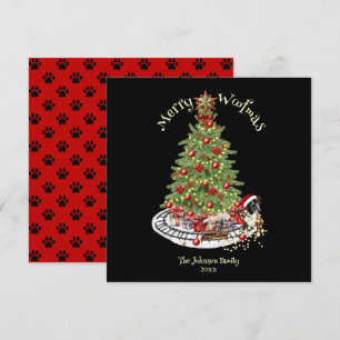 Merry Woofmas Dog Design - Boxer Feiertagskarte