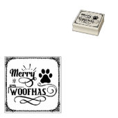 Merry Woofmas Dog Lover Christmas Gummistempel (Stempel)