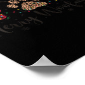 Merry Woofmas Dog Lover Retro Holiday Top Puppy Ch Poster (Ecke)